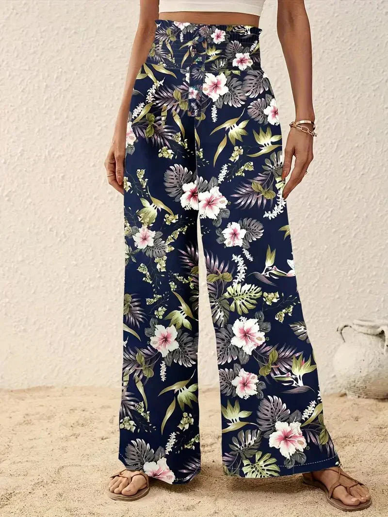 Emily Elegant Floral Trousers