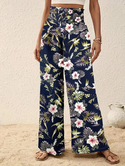 Emily Elegant Floral Trousers