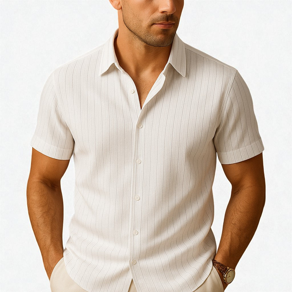 Casual Chic Short-Sleeve Shirt