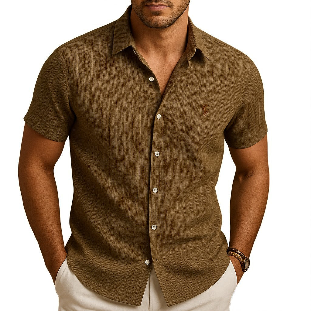 Casual Chic Short-Sleeve Shirt