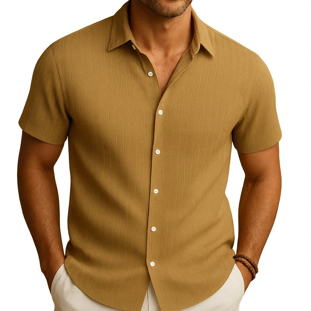 Casual Chic Short-Sleeve Shirt