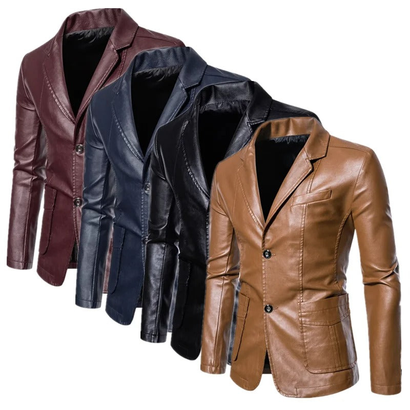 Smart Casual Leather Jacket for Professionals