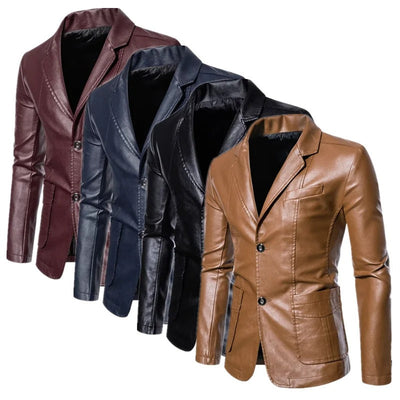 Smart Casual Leather Jacket for Professionals