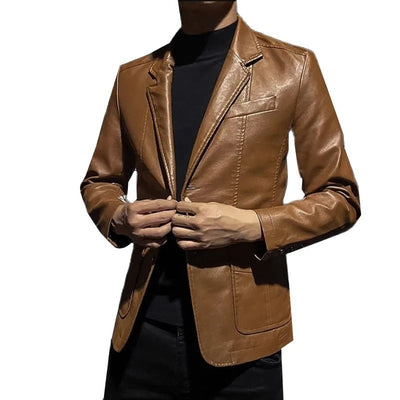 Smart Casual Leather Jacket for Professionals