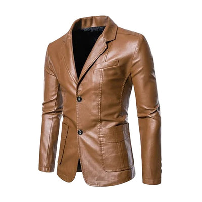 Smart Casual Leather Jacket for Professionals