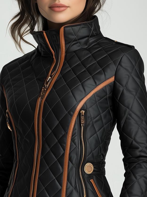 Marissa - Waist-Cinched Quilted Puffer Jacket